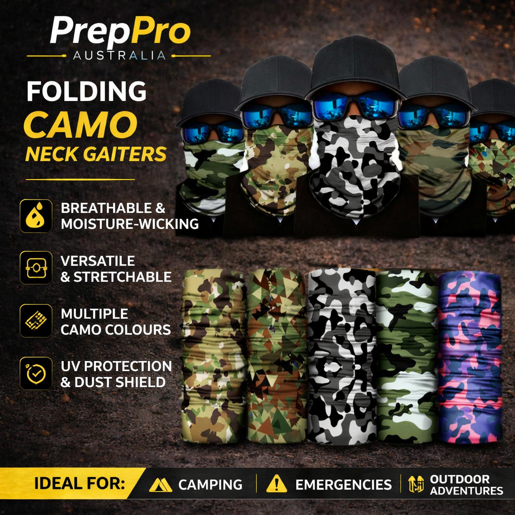 Lightweight camouflage multi-use neck gaiter