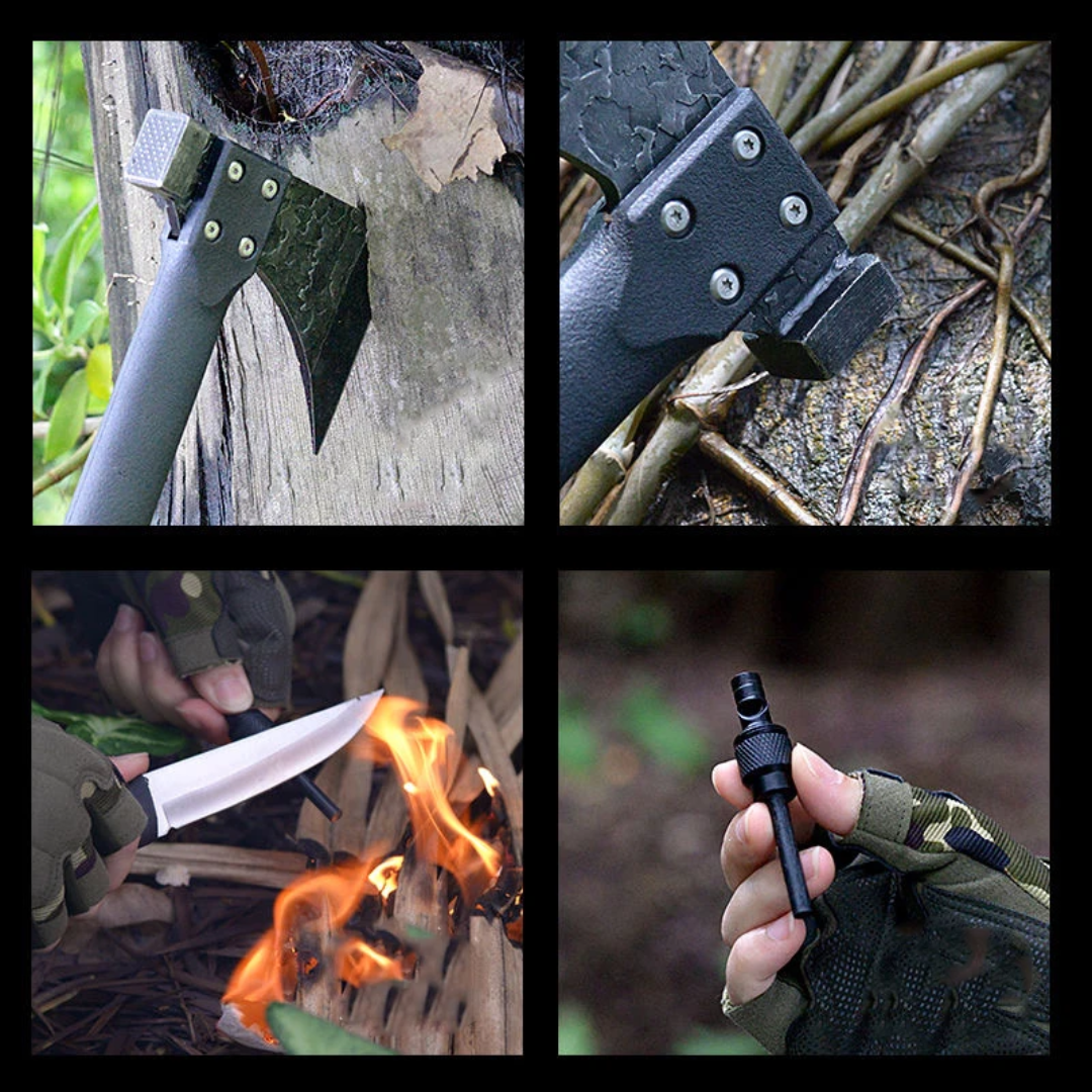 PrepPro Survival Axe & Knife Set – Multi-Purpose Outdoor Tool - PrepPro Australia