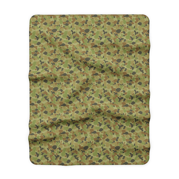 Camouflage Sherpa Blanket – Cozy Camo Fleece Throw