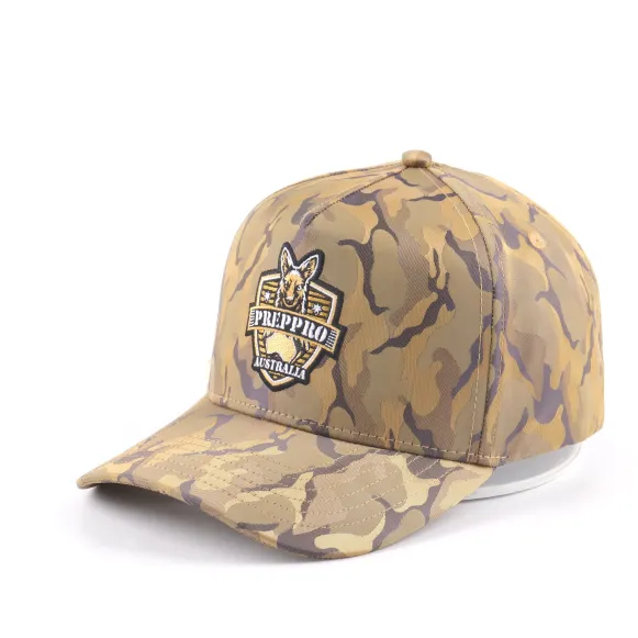 PrepPro Camo Snapback Cap KLogo - PrepPro Australia