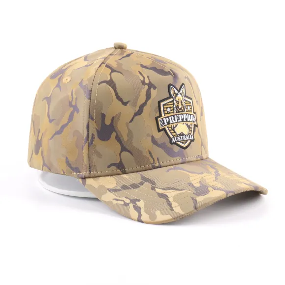 PrepPro Camo Snapback Cap KLogo - PrepPro Australia