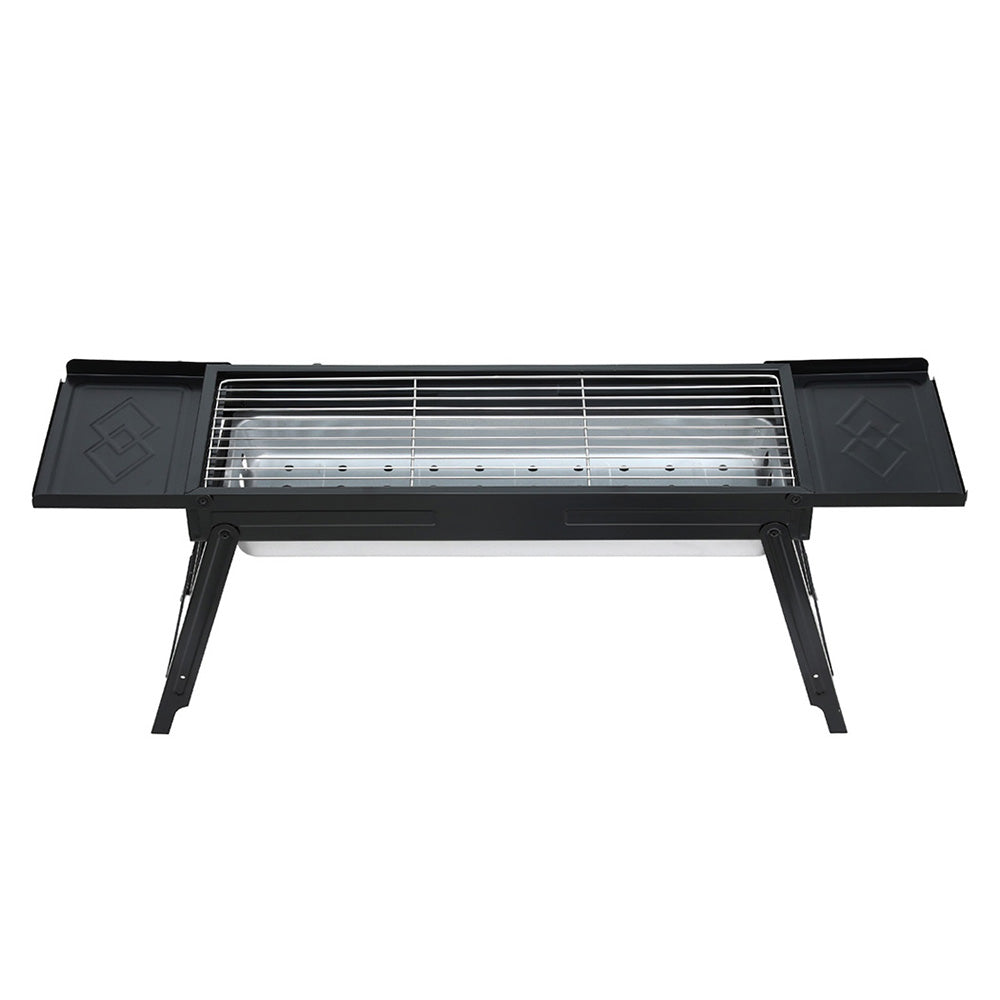 Grillz Foldable Charcoal BBQ Grill with Removable Ashtray, 60cm Grill