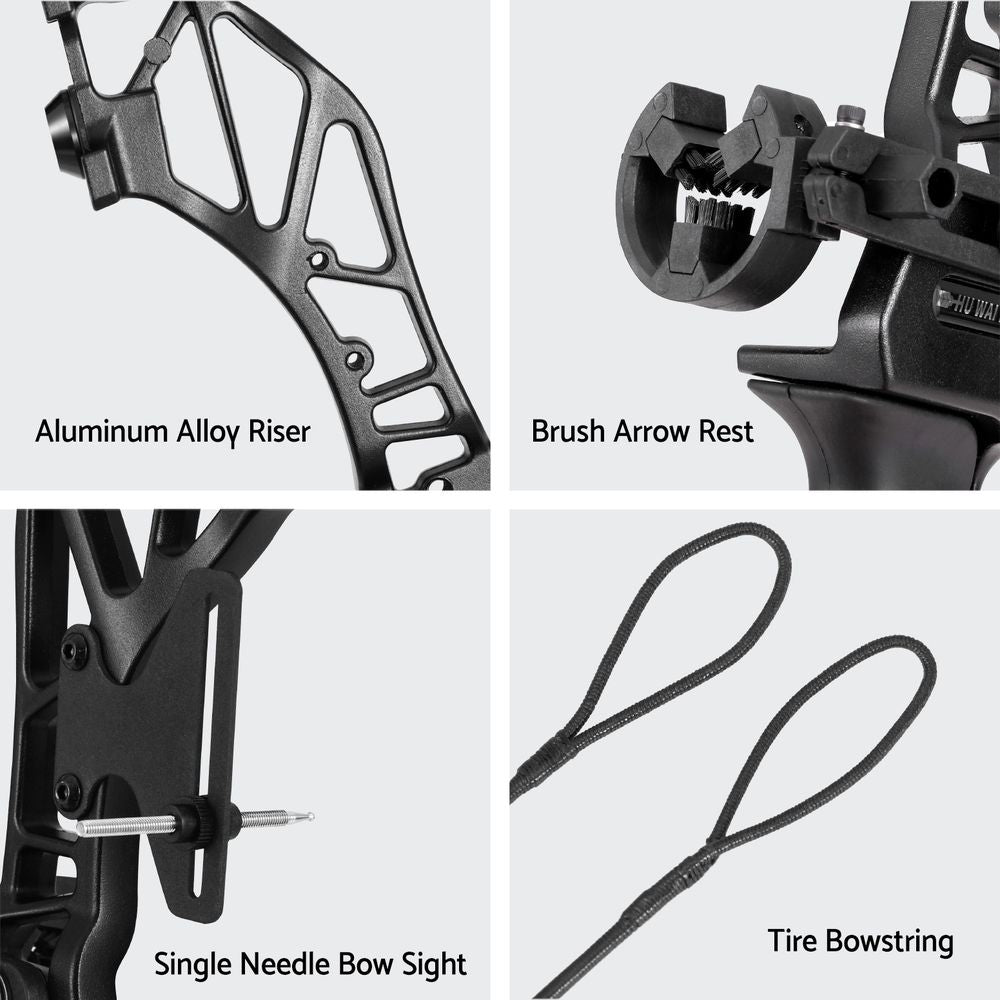 Everfit 55lb Recurve Takedown Bow & Arrow Set, Red
