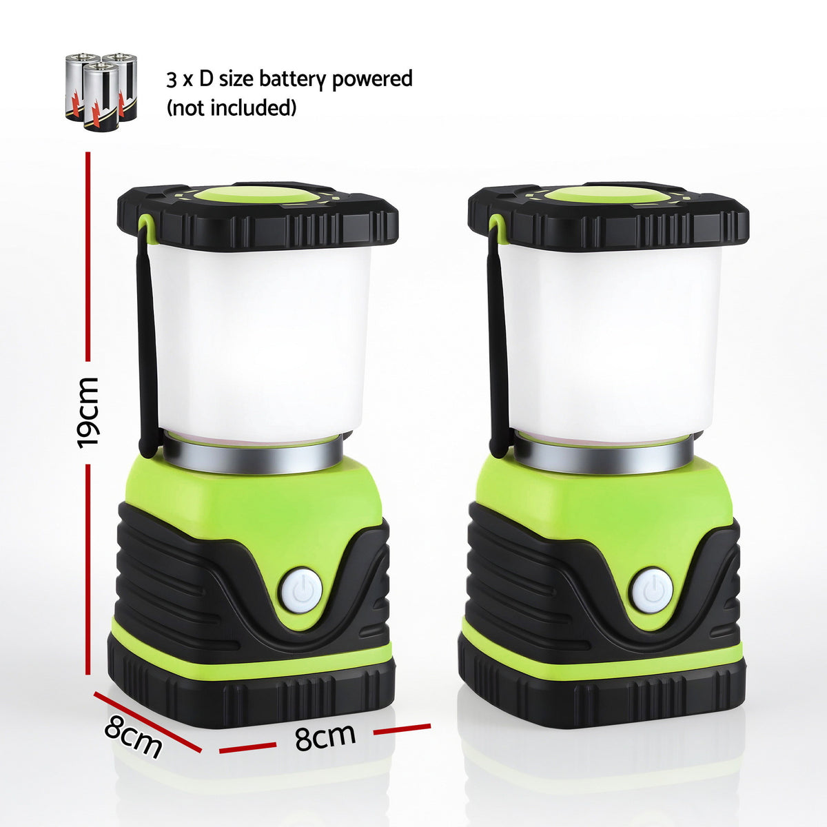 Weisshorn 1000LM Twin Pack Dimmable LED Camping Lanterns, IP44