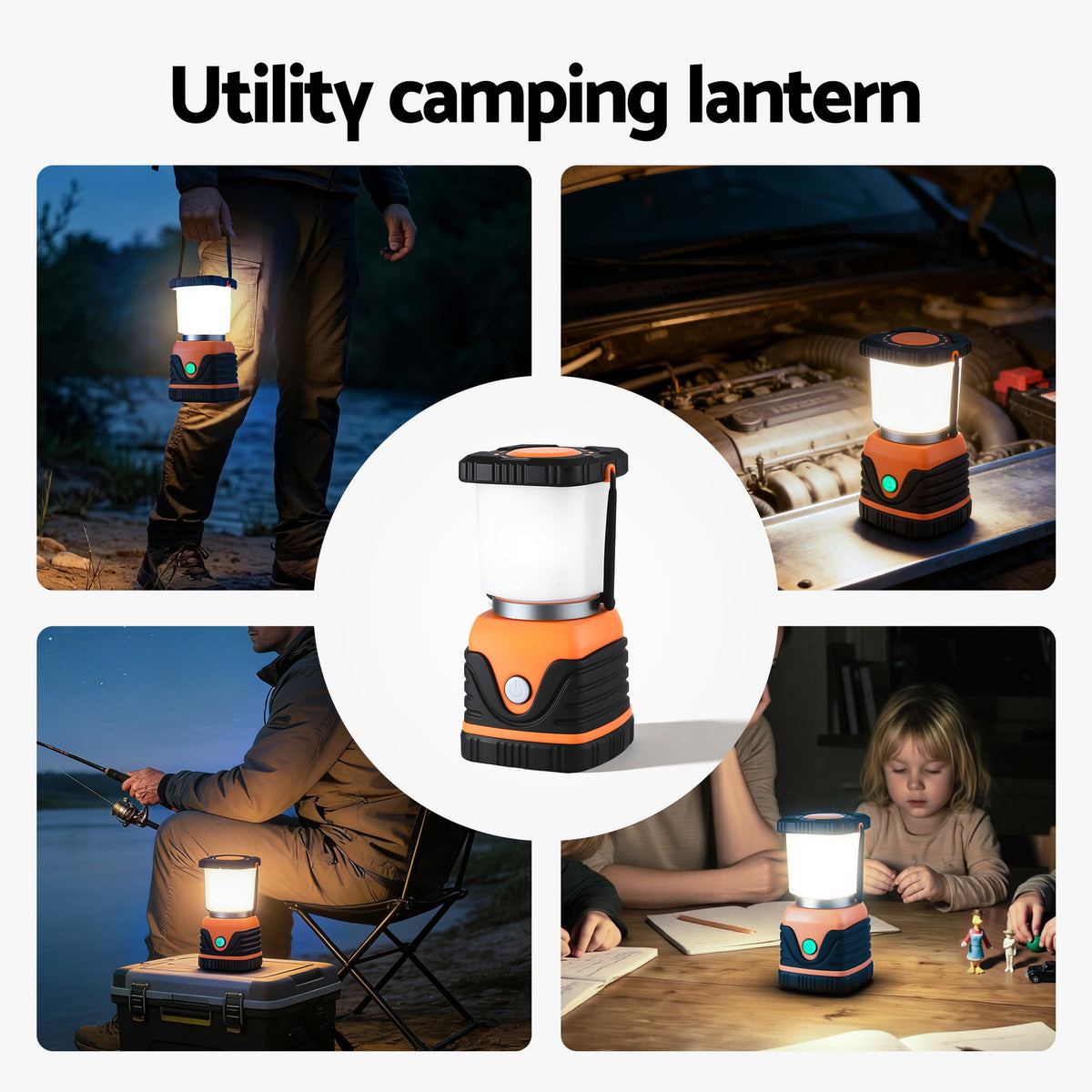 Weisshorn 2-Pack 1000 Lumen LED Camping Lanterns, IP44