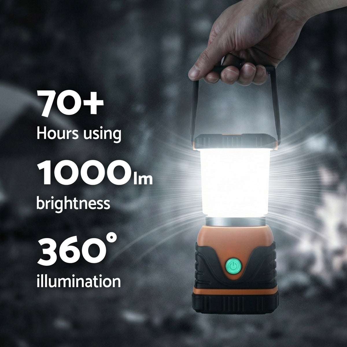 Weisshorn 2-Pack 1000 Lumen LED Camping Lanterns, IP44