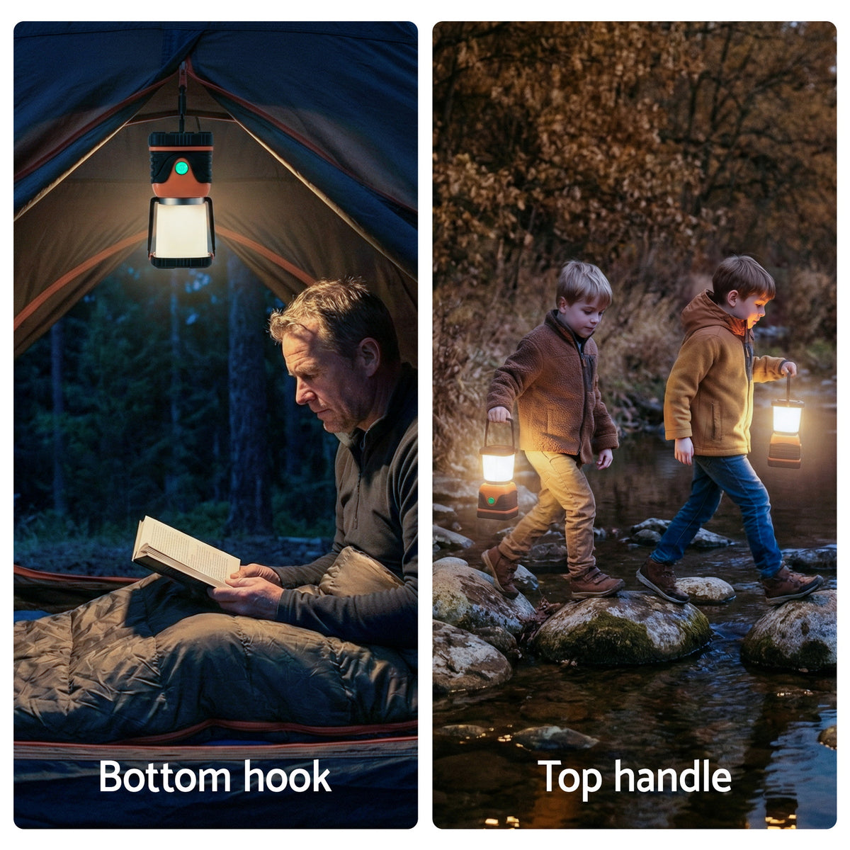 Weisshorn 2-Pack 1000 Lumen LED Camping Lanterns, IP44