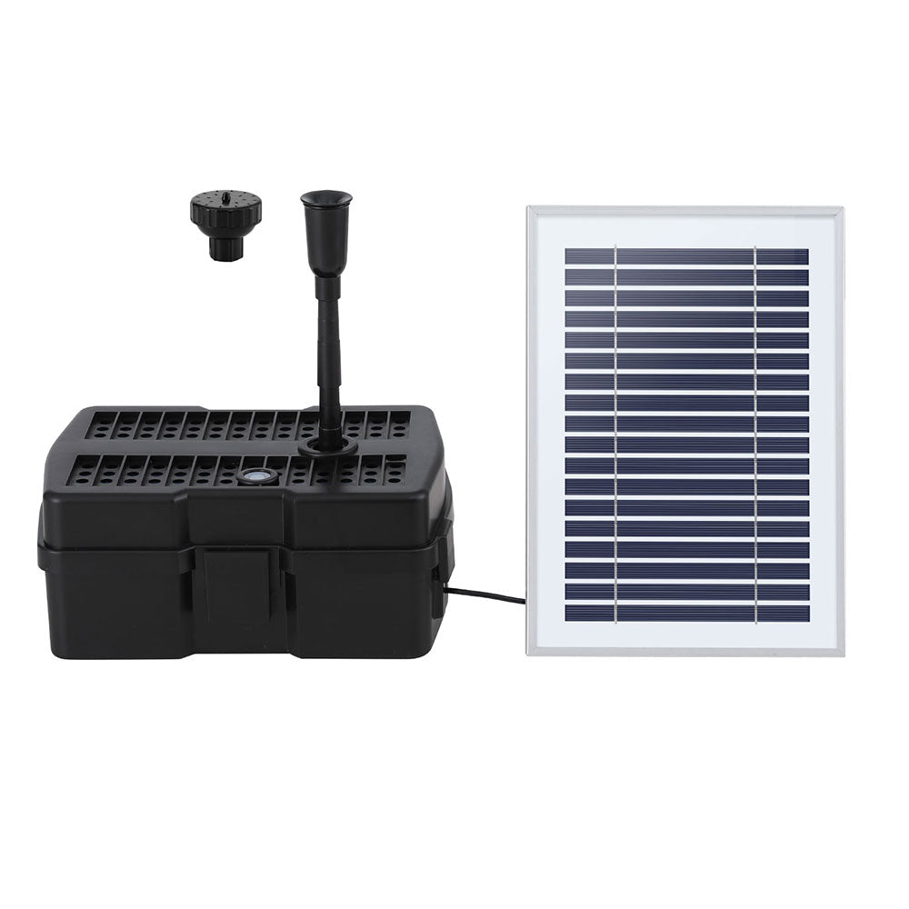 Gardeon Solar Pond Fountain Pump with Filter Box, 470L/h