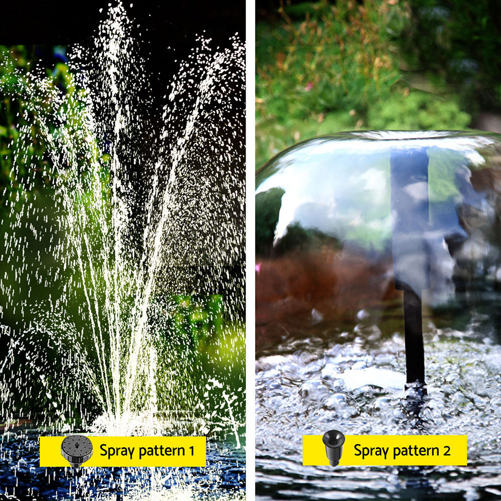 Gardeon Solar Pond Fountain Pump with Filter Box, 470L/h