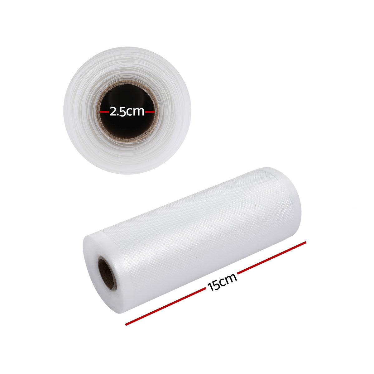 Devanti Vacuum Sealer Bag Rolls, 15cm x 6m, 2 Pack