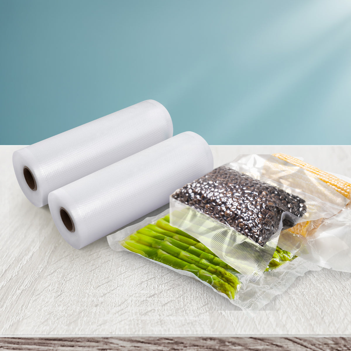 Devanti Vacuum Sealer Bag Rolls, 15cm x 6m, 2 Pack