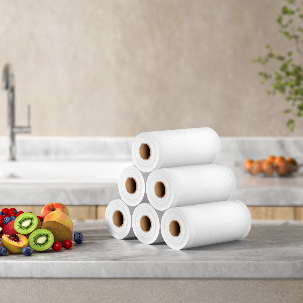 Devanti Vacuum Sealer Bag Rolls, 15cm x 6m, 6 Pack