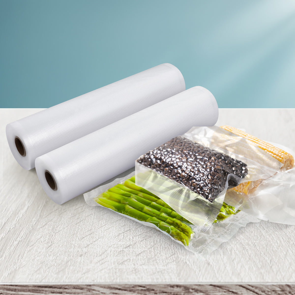 Devanti Vacuum Sealer Bag Rolls, 28cm x 6m, 2 Pack