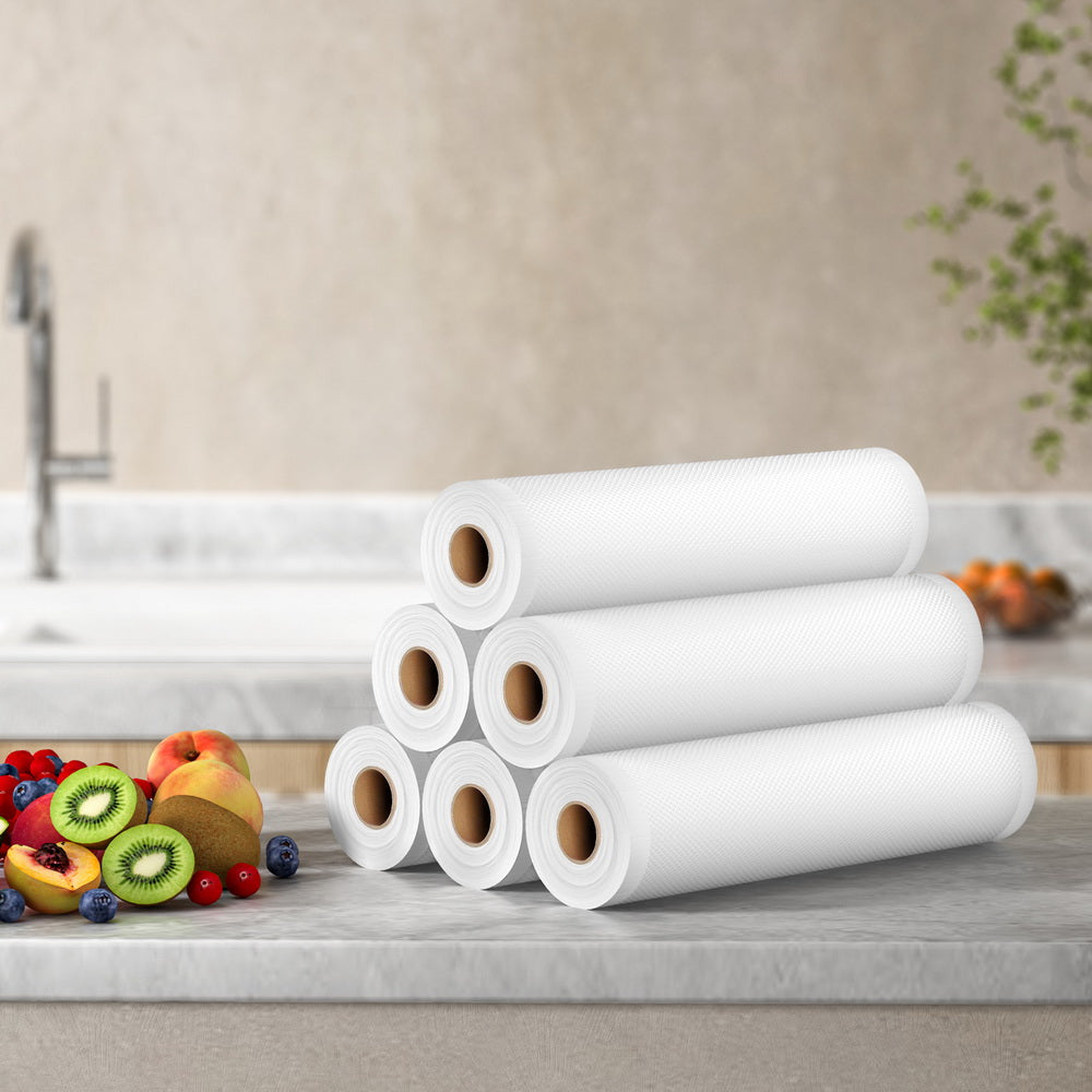 Devanti Vacuum Sealer Bag Rolls, 28cm x 6m, 6 Pack