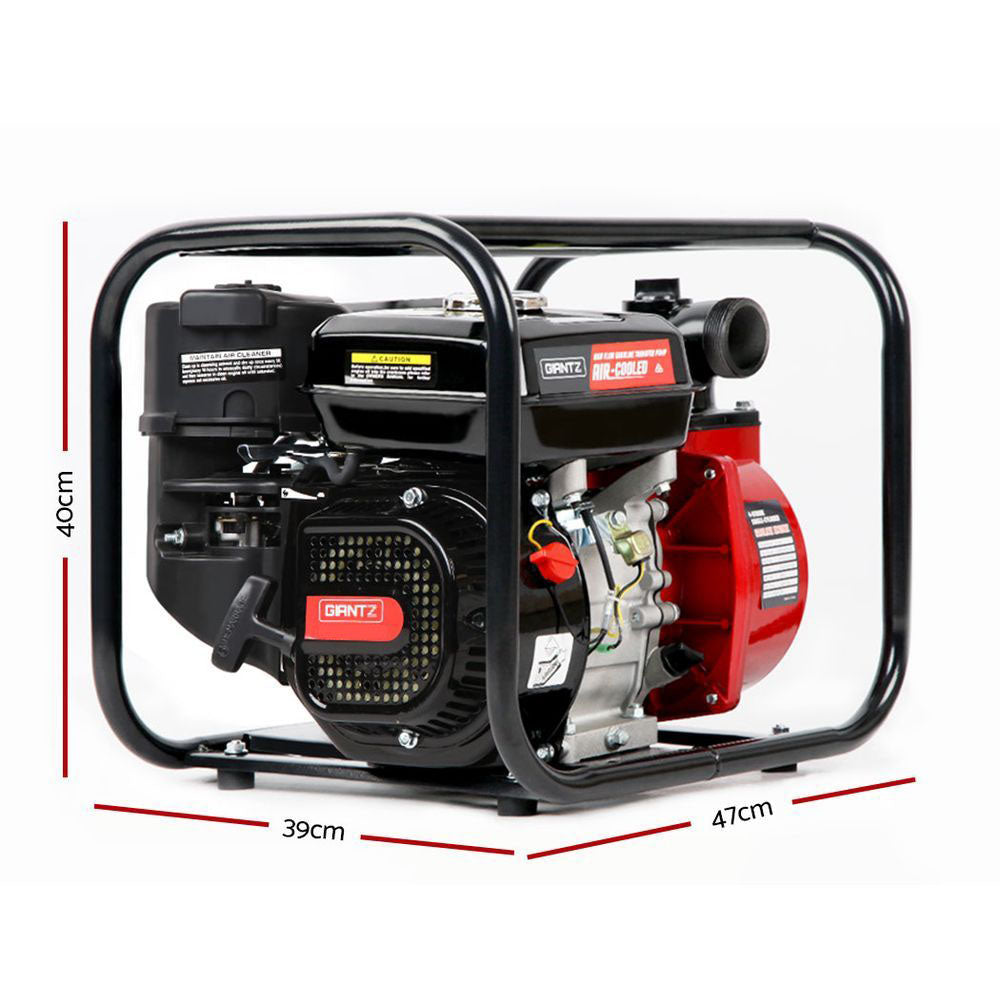 Giantz 210cc Petrol Water Transfer Pump, 50mm Outlet, 30,000L/h