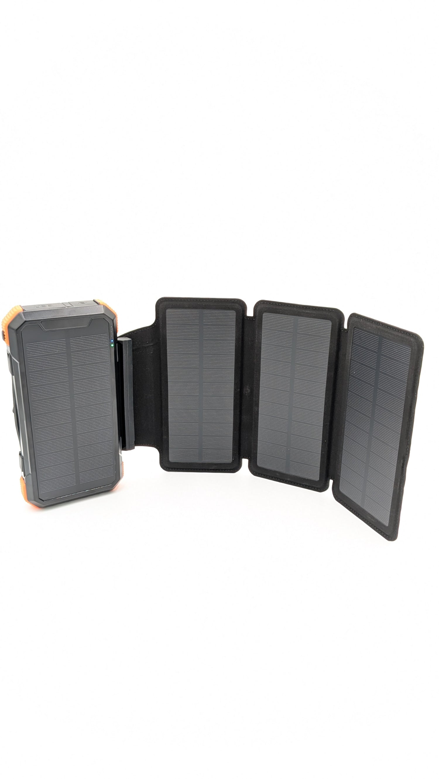 Solar Batter Bank - Hand crank/removable panels and built in Lighter Function - PrepPro Australia