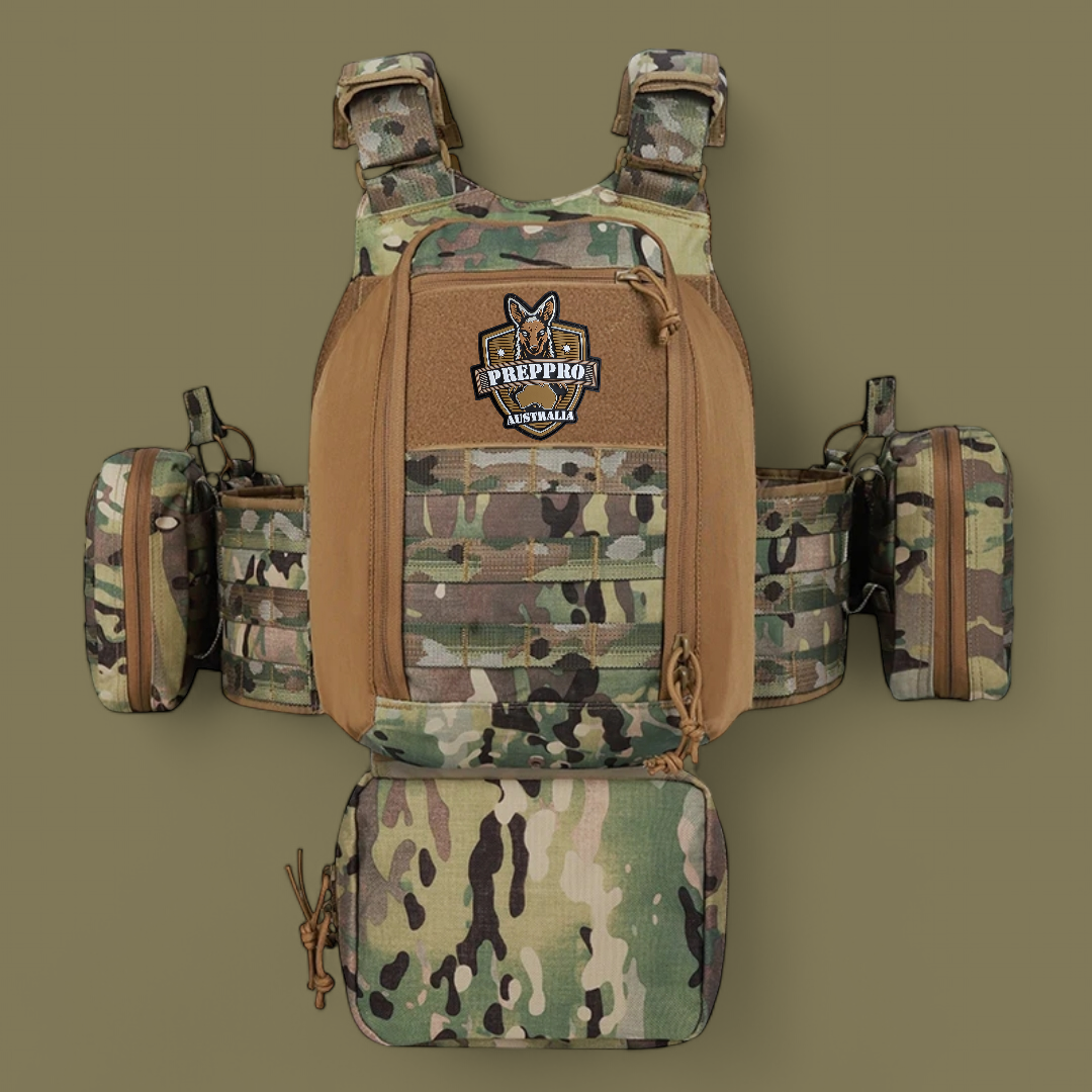 PrepPro Delta4 Premium Tactical Plate Carrier Vest – Built for Performance & Versatility - PrepPro Australia