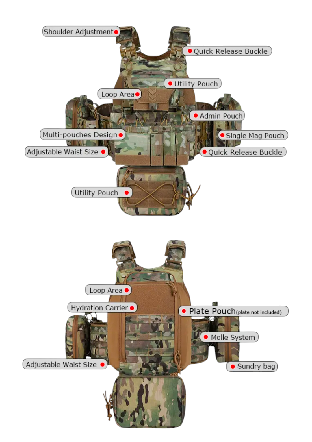 PrepPro Delta4 Premium Tactical Plate Carrier Vest – Built for Performance & Versatility - PrepPro Australia