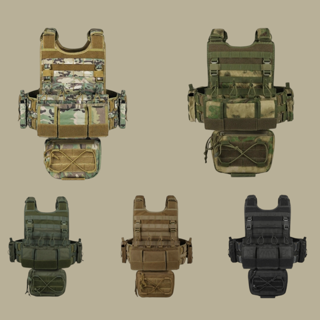 PrepPro - BRAVO- Tactical Plate Carrier Vest – Adjustable Quick-Release Design - PrepPro Australia