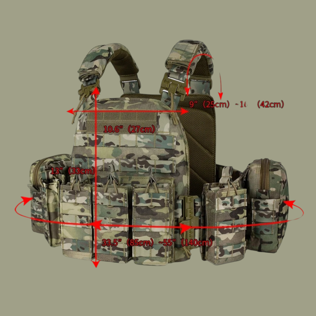 PrepPro Hunter Tactical Plate Carrier Vest – Modular Quick-Release Design - PrepPro Australia