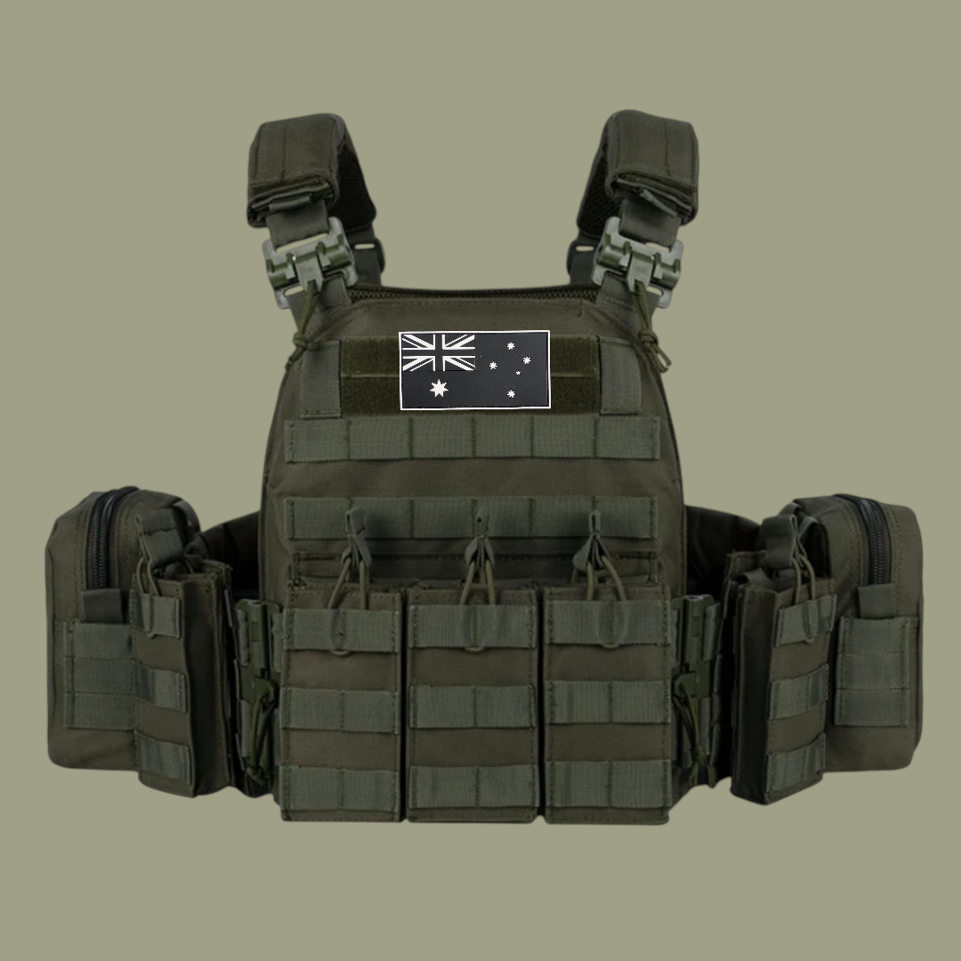 PrepPro Hunter Tactical Plate Carrier Vest – Modular Quick-Release Design - PrepPro Australia