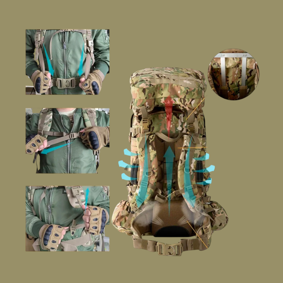 PrepPro 100L Tactical Rucksack – Built for Adventure, Engineered for Durability - PrepPro Australia