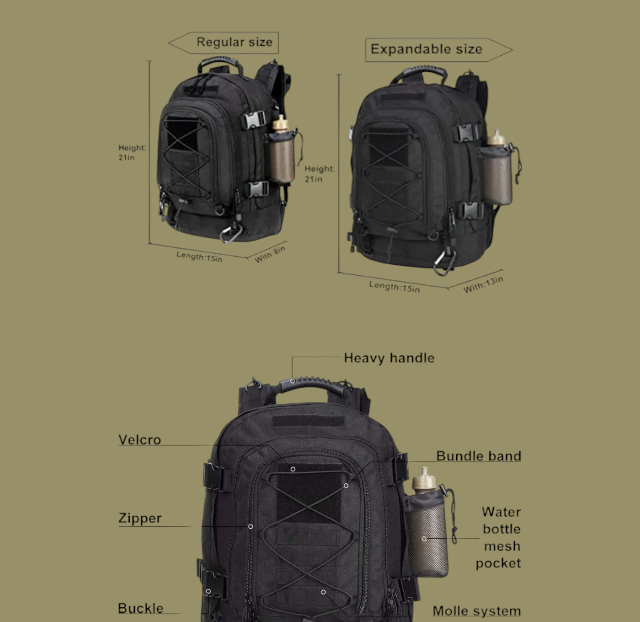 PrepPro Tactical Expandable Backpack – 3-Day Waterproof Survival Pack - PrepPro Australia