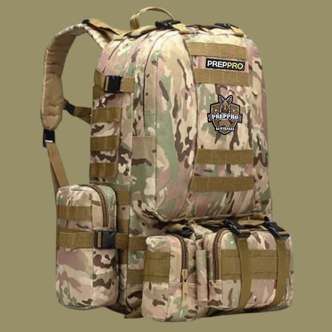 PrepPro 4-in-1 Modular Tactical Backpack – Built for Adaptability, Engineered for Performance - PrepPro Australia