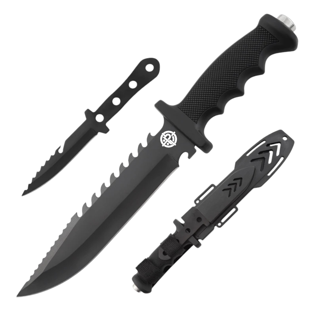 PrepPro Tactical Dual-Blade Survival Knife Set – Built for Any Mission - PrepPro Australia