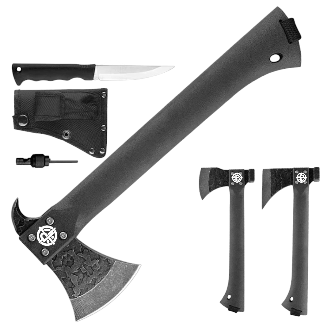 PrepPro Survival Axe & Knife Set – Multi-Purpose Outdoor Tool - PrepPro Australia