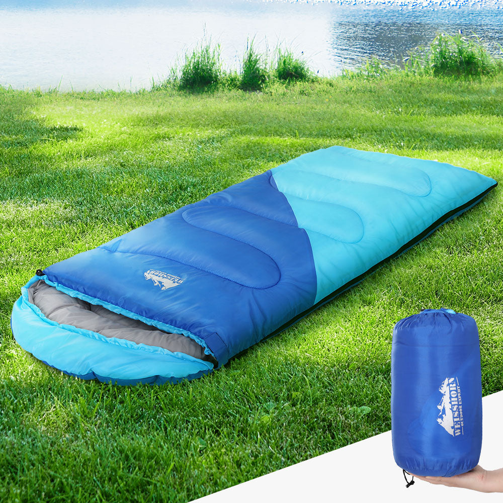 Weisshorn Kids Thermal Sleeping Bag, 172cm, Blue