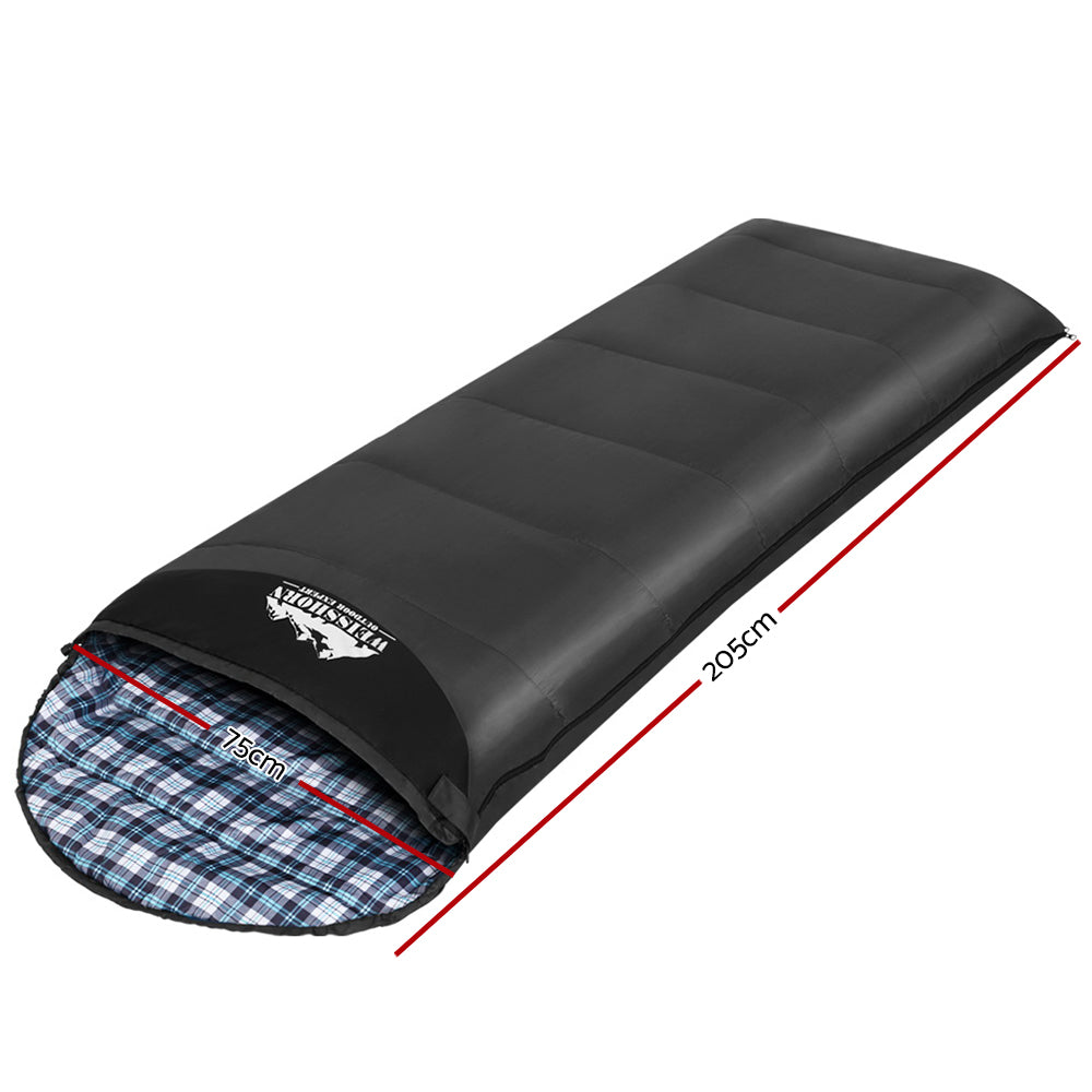 Weisshorn Thermal Sleeping Bag, 0°C to +20°C, Grey