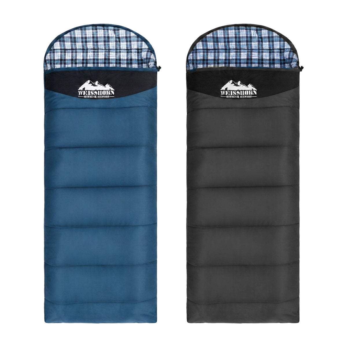 Weisshorn Sleeping Bag Set of 2, 0°C to 20°C, Single Adult Bags