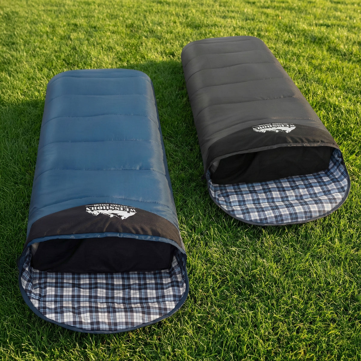 Weisshorn Sleeping Bag Set of 2, 0°C to 20°C, Single Adult Bags