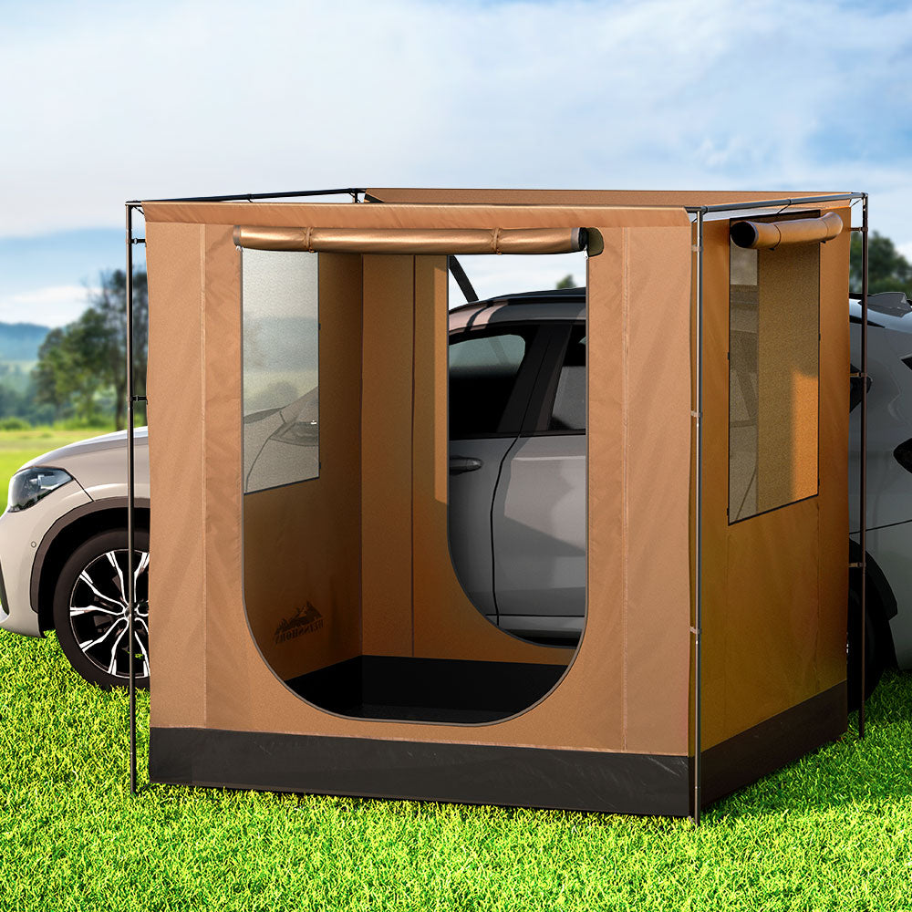 Weisshorn SUV Side Awning Tent, 2 x 2m, Brown