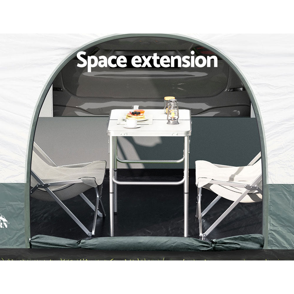 Weisshorn SUV Rear Extension Tent, 2.5 x 2m, Grey/Green