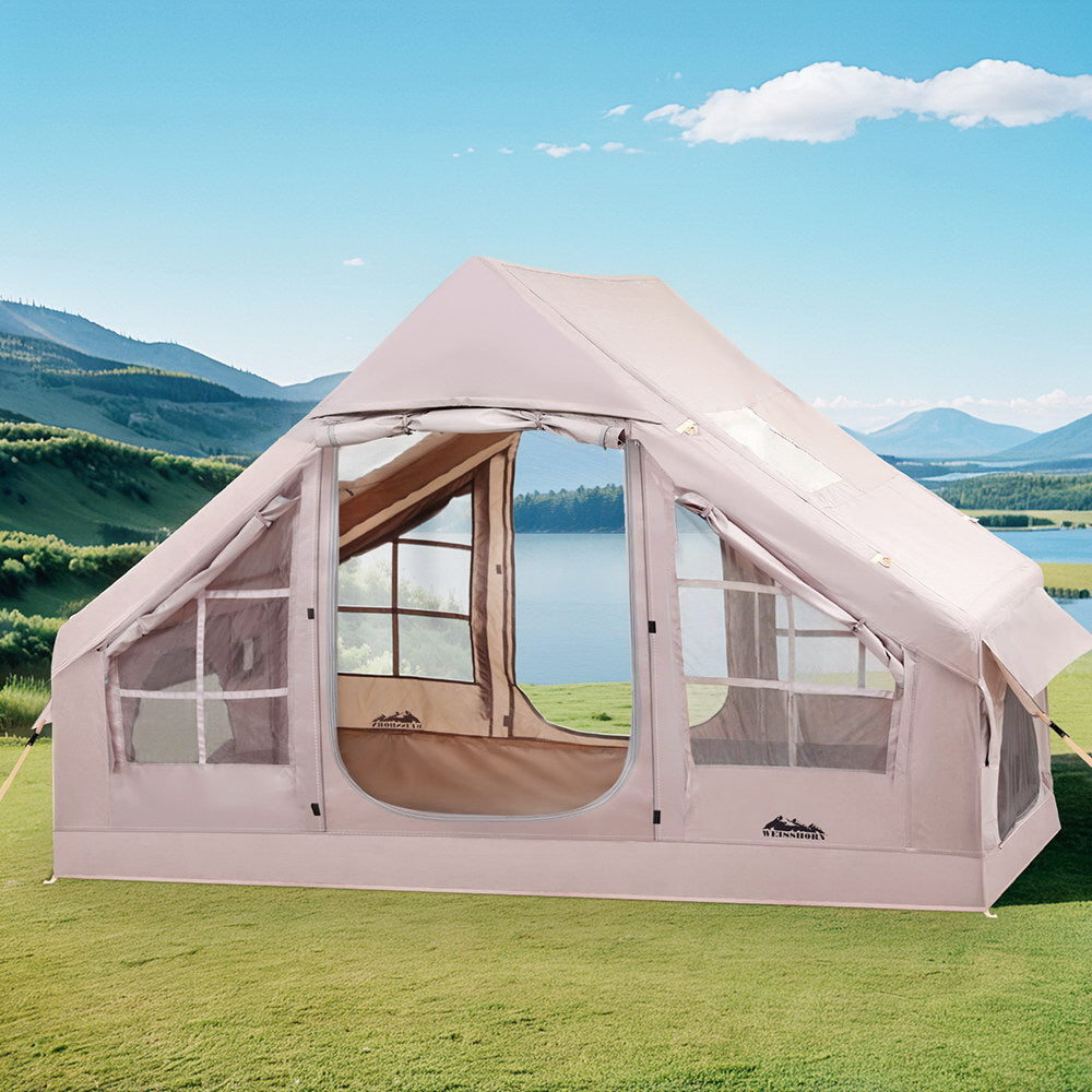 Weisshorn Inflatable Beach Tent, 4-6 Person, 300cm, Brown
