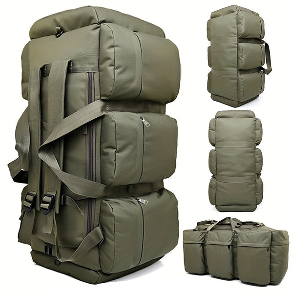 Military Duffel Backpack 80L - Heavy Duty Adventure &Travel Bag