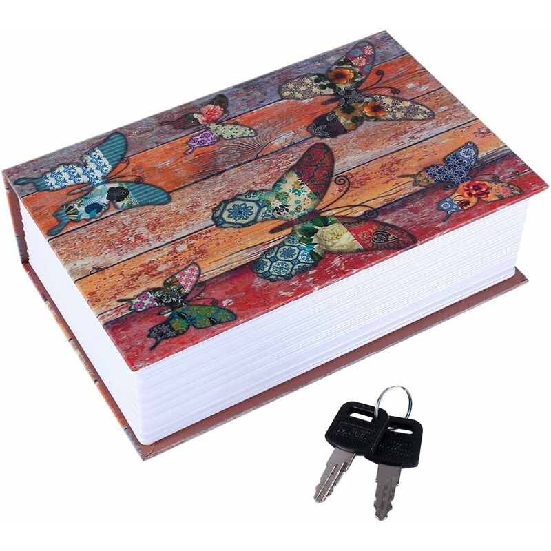 Hidden Book Safe with Key Lock – Discreet Storage for Cash, Jewellery & Valuables