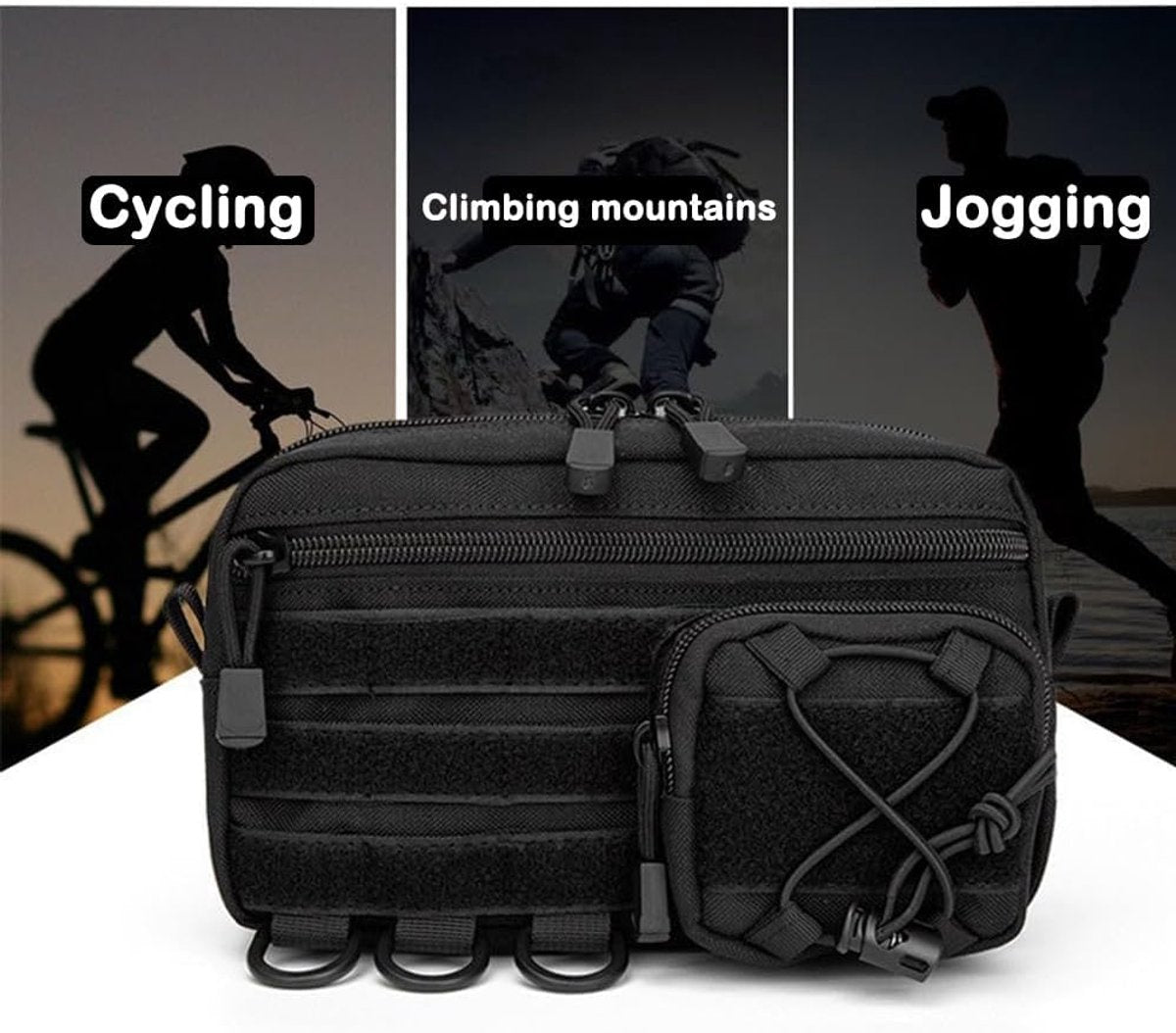 Bike Bag / Fanny Pack Organiser, Waterproof Oxford