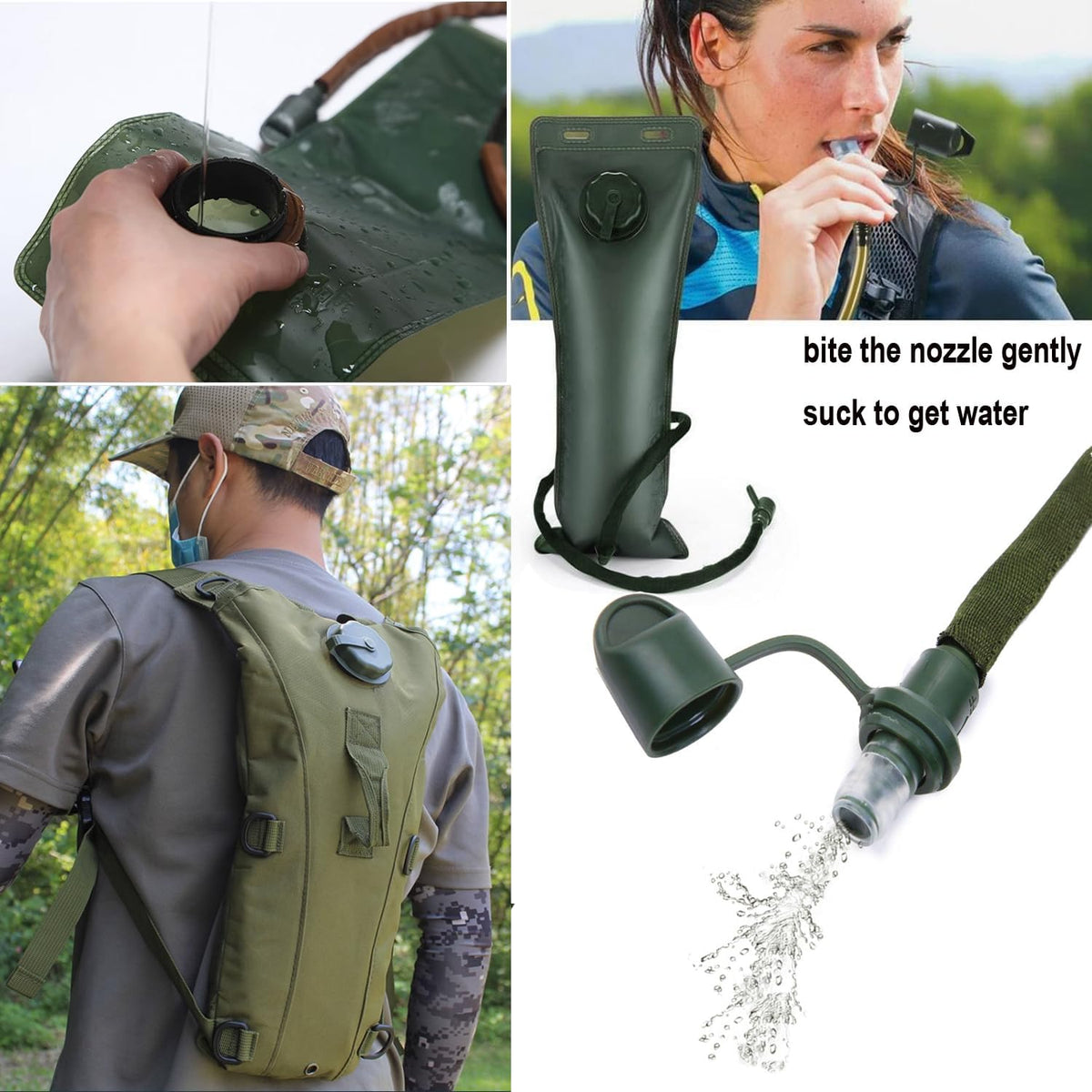 3L Hydration Backpack with Water Bladder