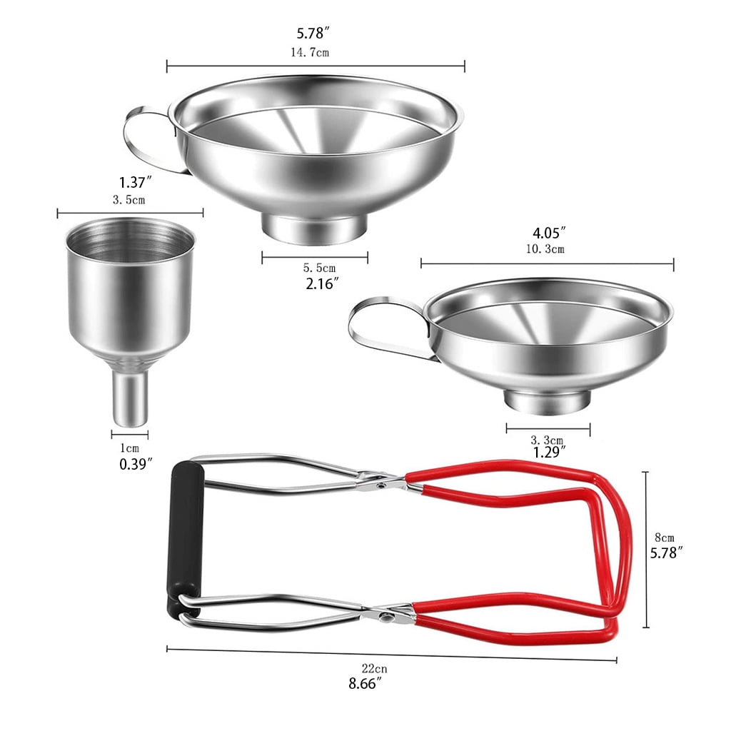 Canning Supplies Starter Kit for Beginner Home Canning Tool Canning Pot Stainless Steel Canning Equipment for Food Fruit