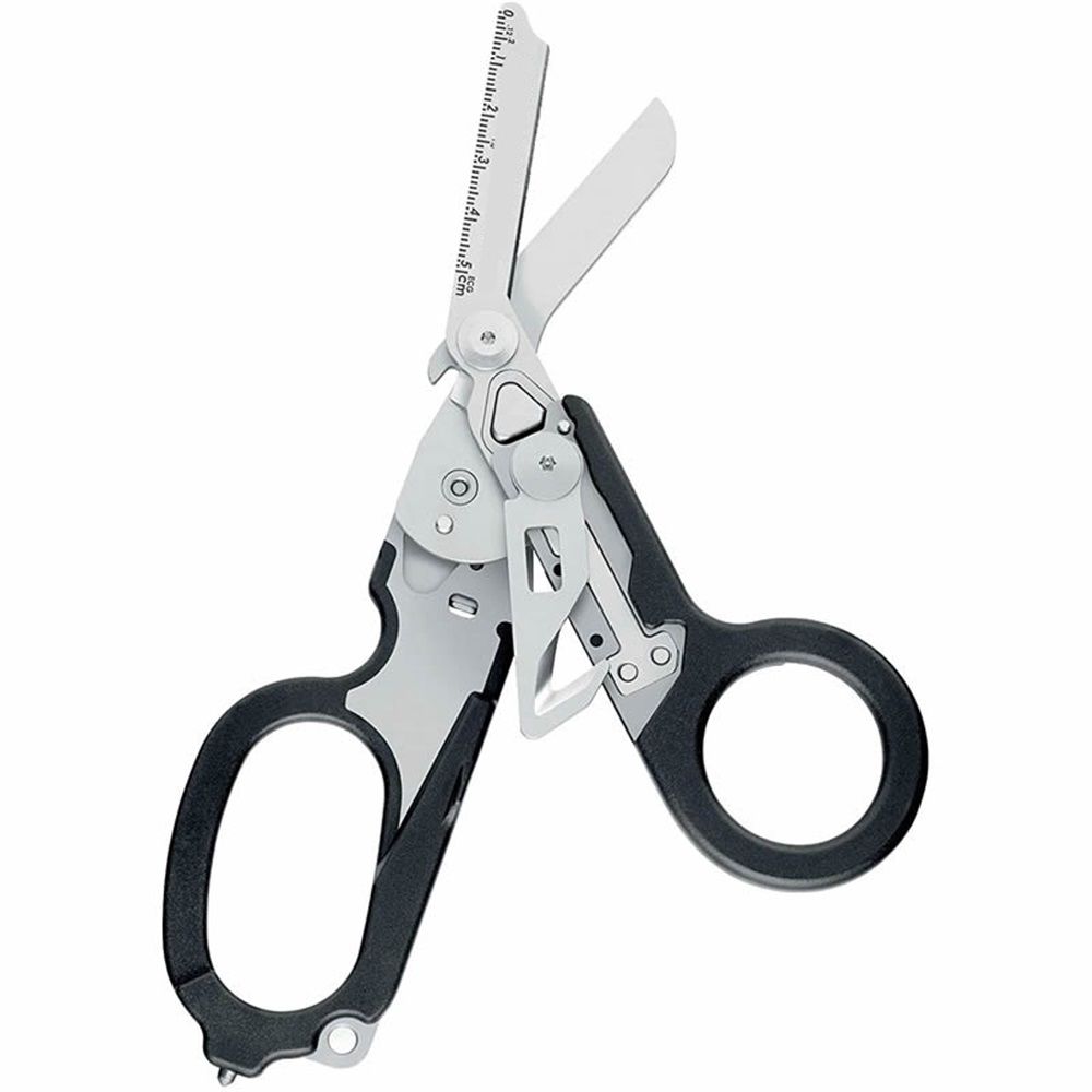6-in-1 Folding Trauma Shears with Holster, Black