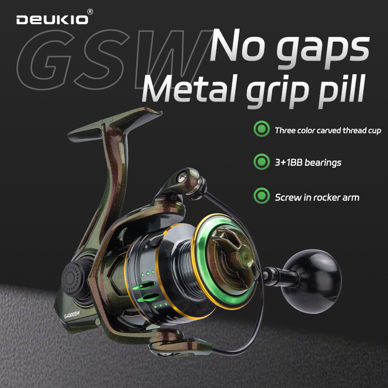 DEUKIO GSW Metal Spool Spinning Reel