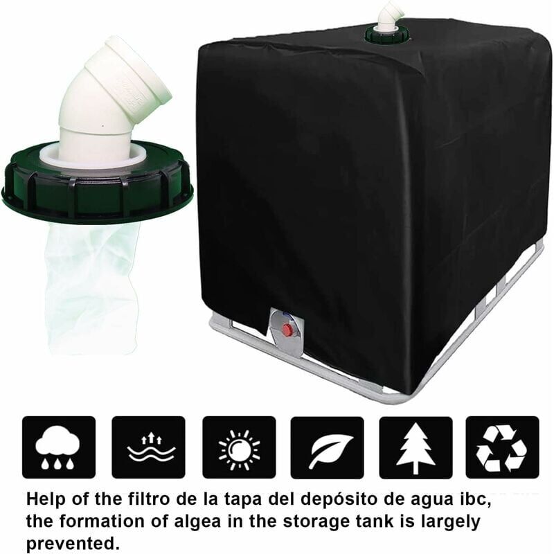 Washable Nylon IBC Rainwater Filter, 165mm Lid Casing, 1000L