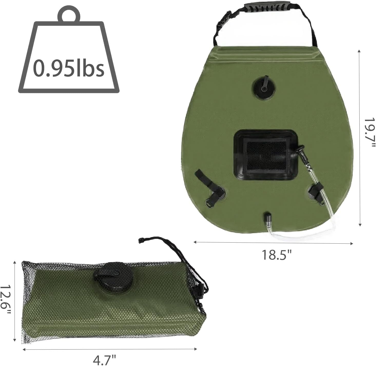 Solar Shower Bag 20L Solar Heating