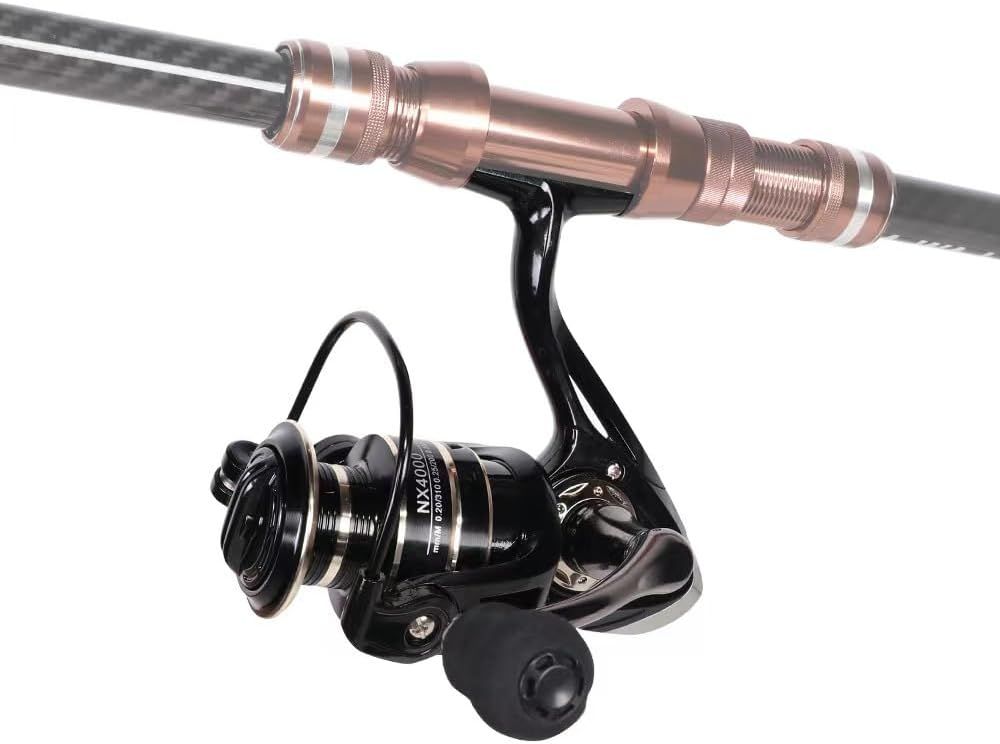 All Metal Spinning Fishing Reel, 1000 Size, Black