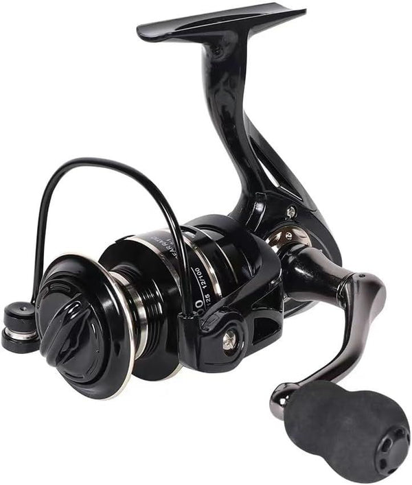 All Metal Spinning Fishing Reel, 2000 Size, Black