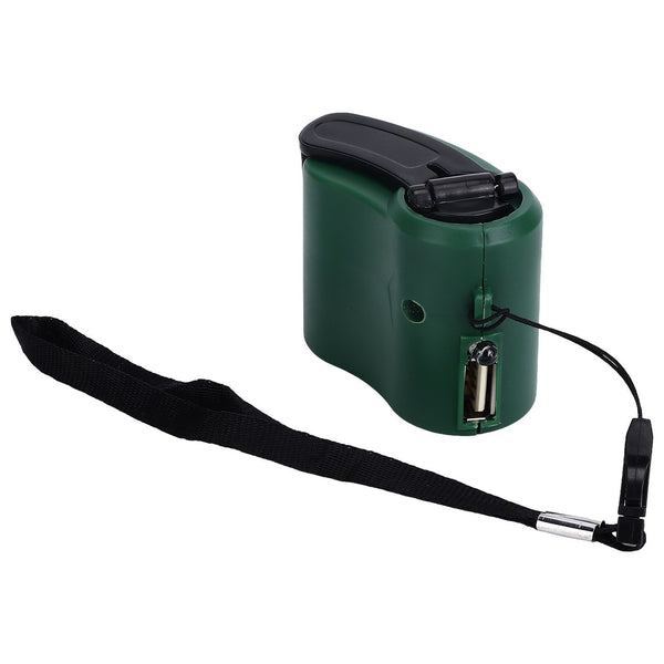USB Hand Crank Phone Charger, Green