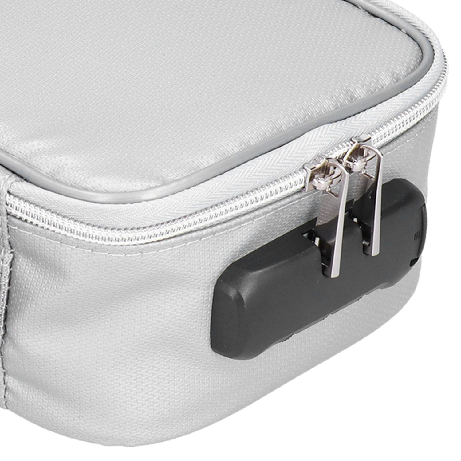 Fireproof Document Bag with Lock Portable Small Fireproof Document Bag for Home Office TravelSilver
